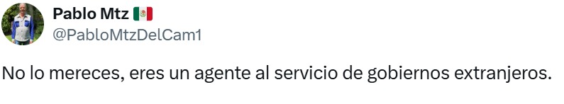 No lo merece