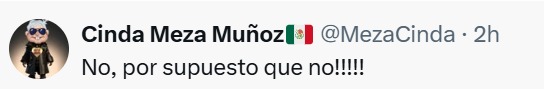 Por supuesto que no