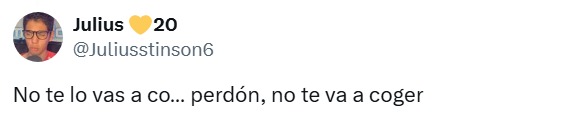 No se lo va a ...