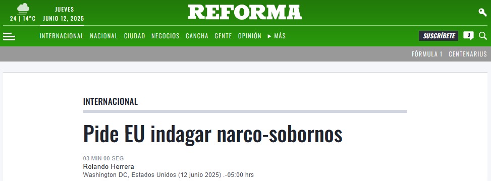 Nota Reforma 12 de junio