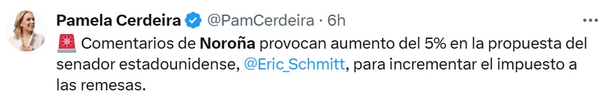 Pamela Cerdeira contra Noroña