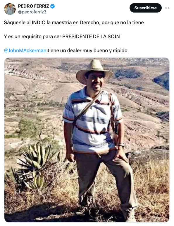 Pedro Ferriz exhibe su clasismo y llama indio a Hugo Aguilar