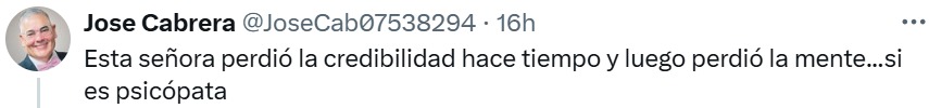 Perdió la credibilidad