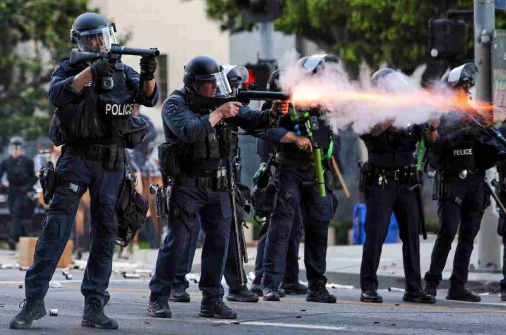 Policías en EU