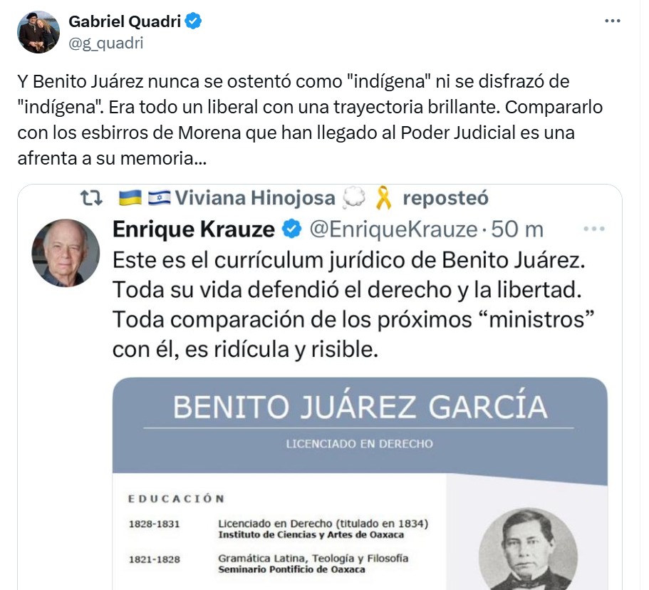 Quadri, Benito Juárez