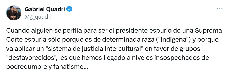 Quadri espurio SCJN