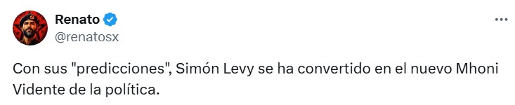 Redes critican a Simón Levy