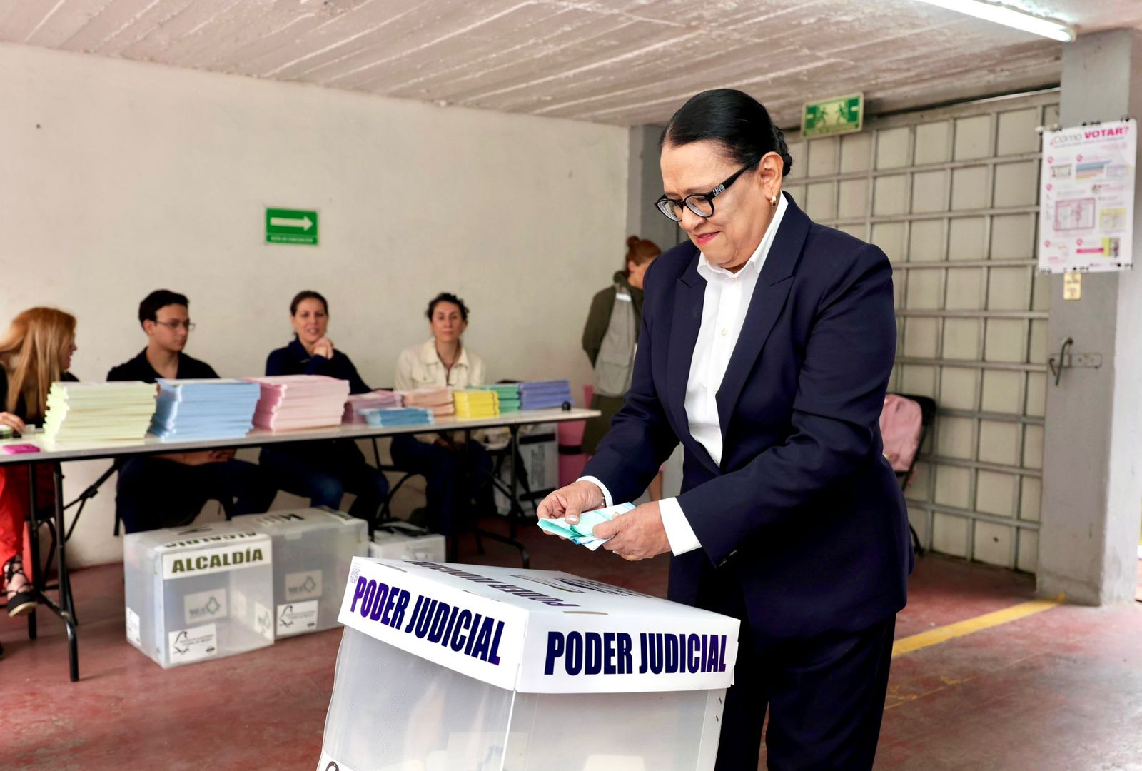 Rosa Icela reporta que no hay incidentes graves en elección judicial