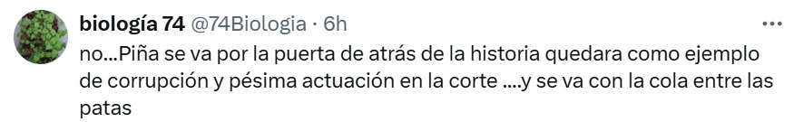 Se va por la puerta de atrás