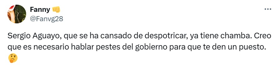 Sergio Aguayo cansado