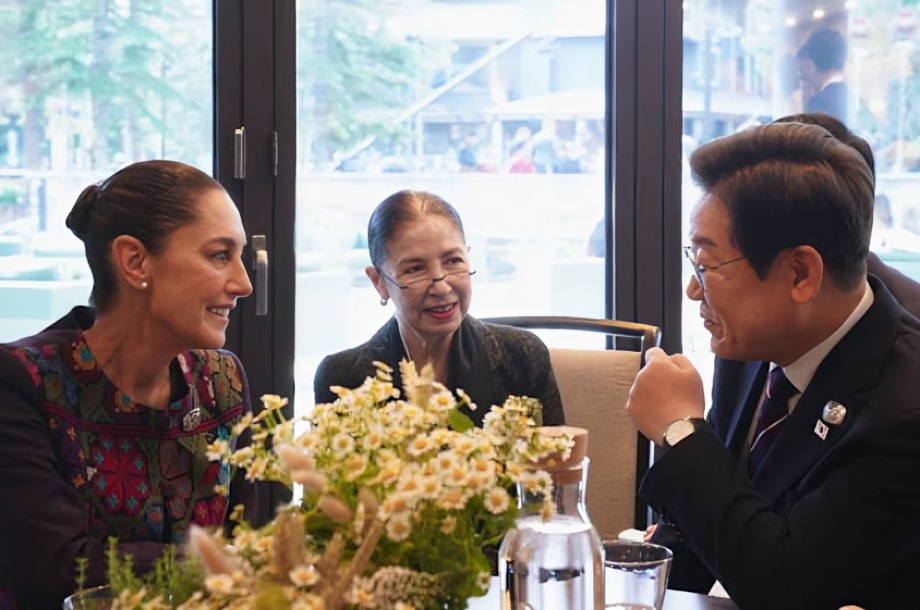 Sheinbaum reunión con presidente de Corea del Sur