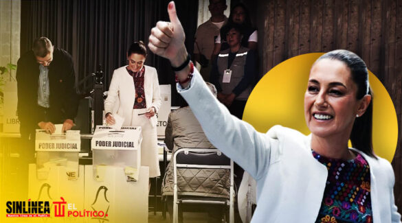Sheinbaum vota en elección del PJ: "viva la democracia"