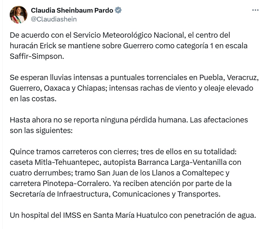 Reporte Sheinbaum