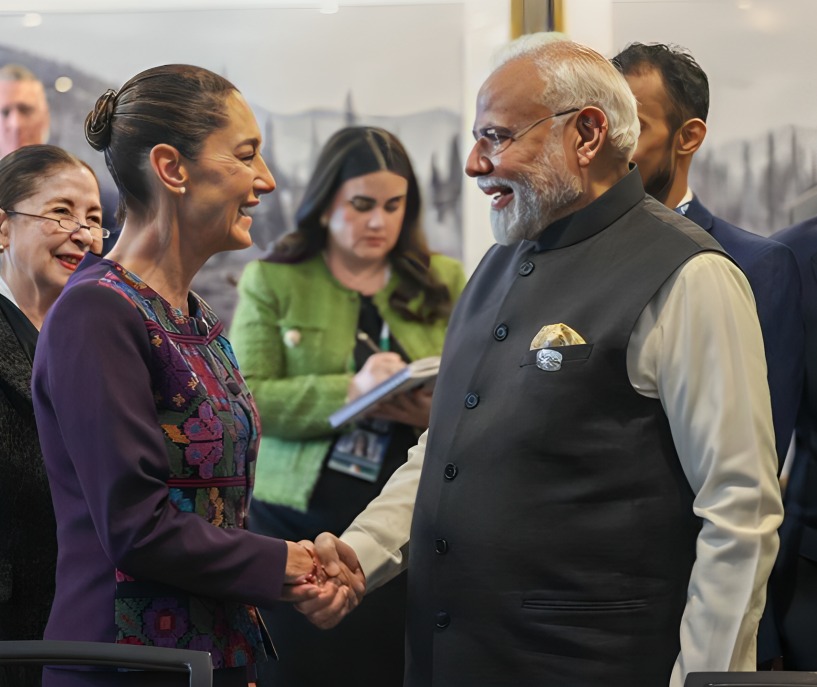 Sheinbaum, reunión con Modi, primer ministro de la India
