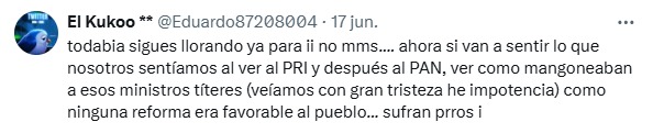 Todavía sigue llorando