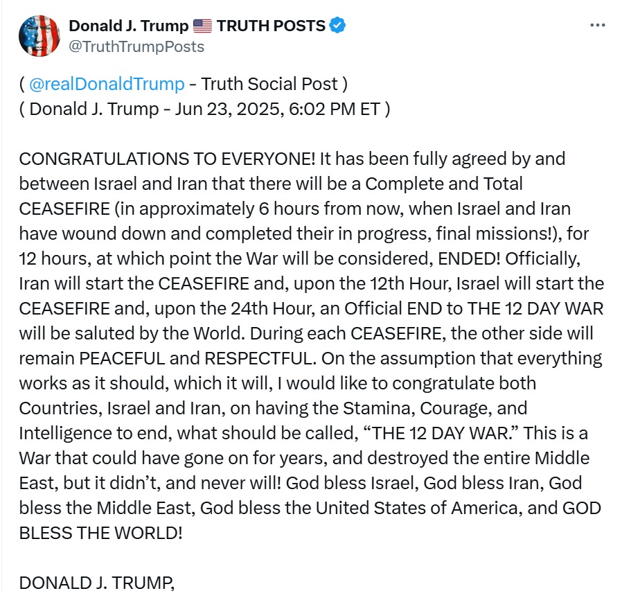 Trump anuncio guerra