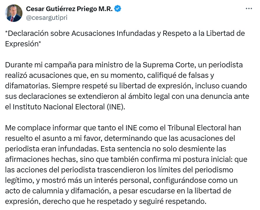 Tuit César Tepjf