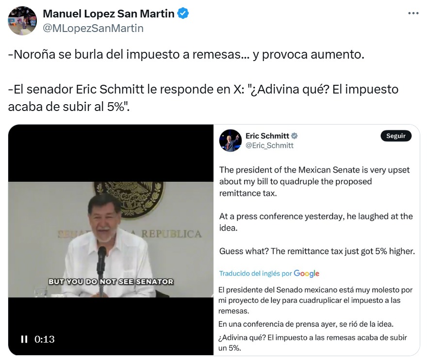 Tuit Manuel López San Martin