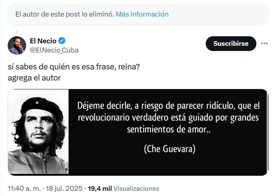 Alessandra Rojo borró tuit