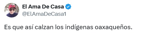 Asi calzan los indígenas