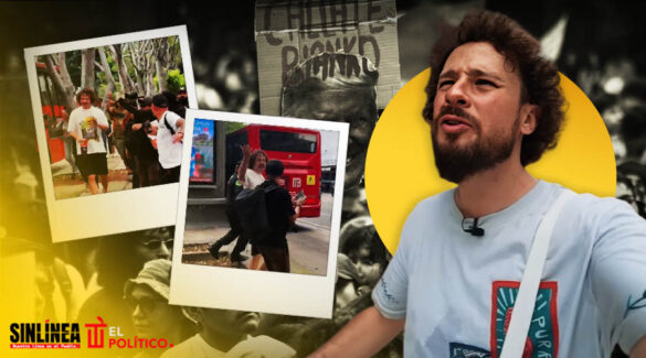 Corren a Luisito Comunica en marcha contra la gentrificación