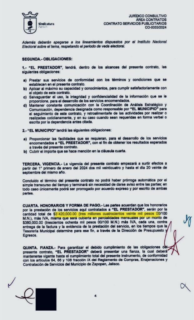 Empresa fantasma Máynez 