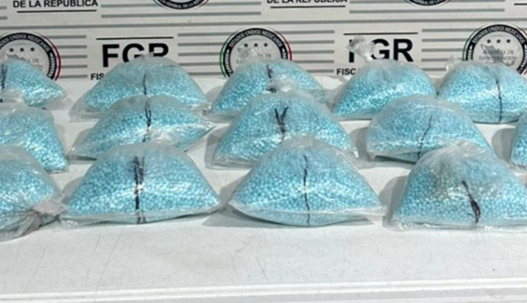 FGR asegura 200 mil pastillas de fentanilo en Sonora