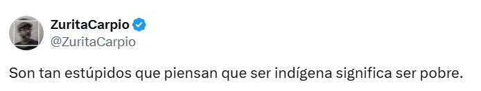 Indígena es ser pobre