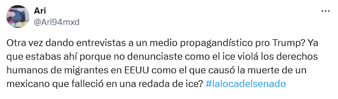 Internautas llaman traidora a Lilly Téllez