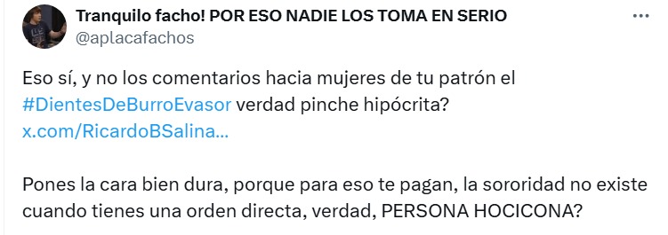 Lilly Téllez hipócrita