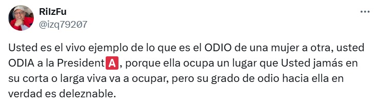 Lilly Téllez odio