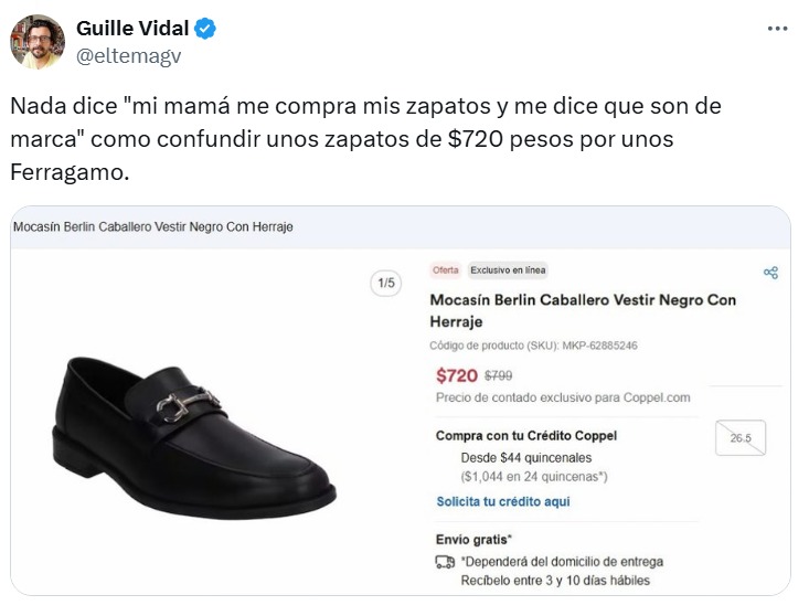 Mi mamá me compra los zapatos