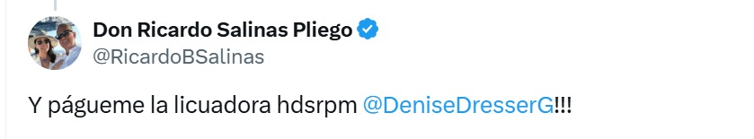 Pague la licuadora