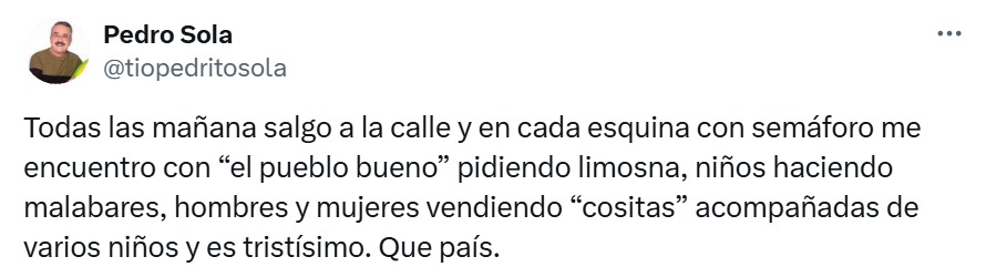 Pedro Sola comentario
