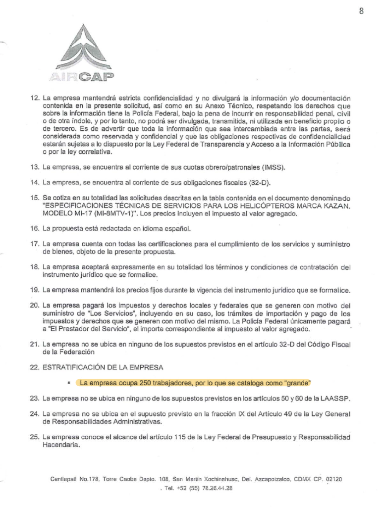 Peña Nieto contratos