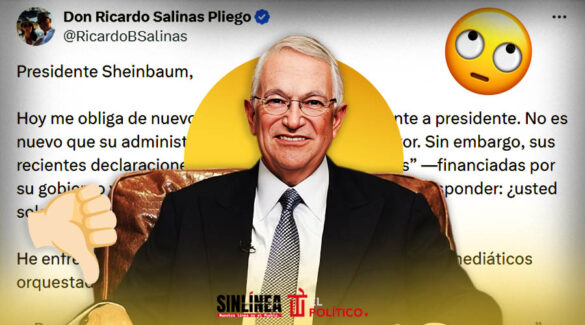 Salinas Pliego responde a Sheinbaum por llamarlo misógino