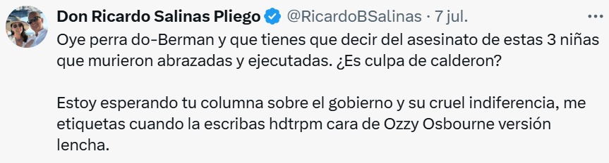 Salinas Pliego contra Berman