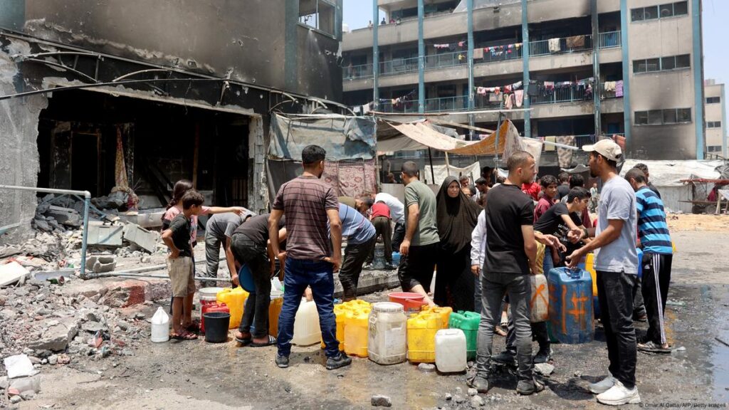 Sin agua en Gaza