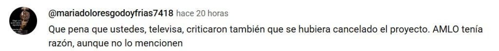 Televisa criticó la cancelación del NAIM