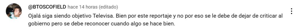 Televisa siendo objetivo
