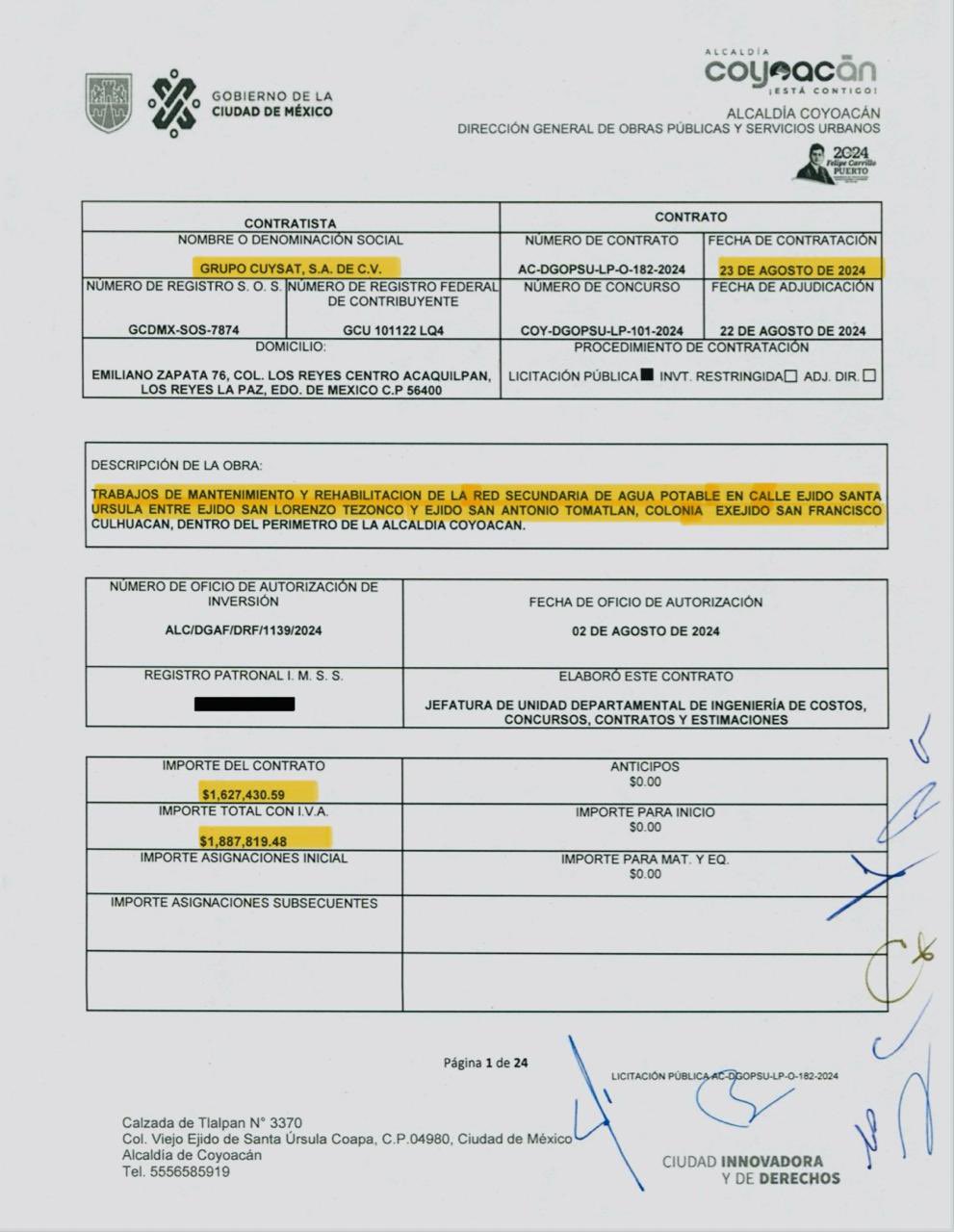 Alessandra Rojo contrato 