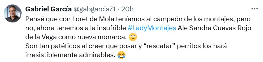 Alessandra Rojo, Lady Montajes
