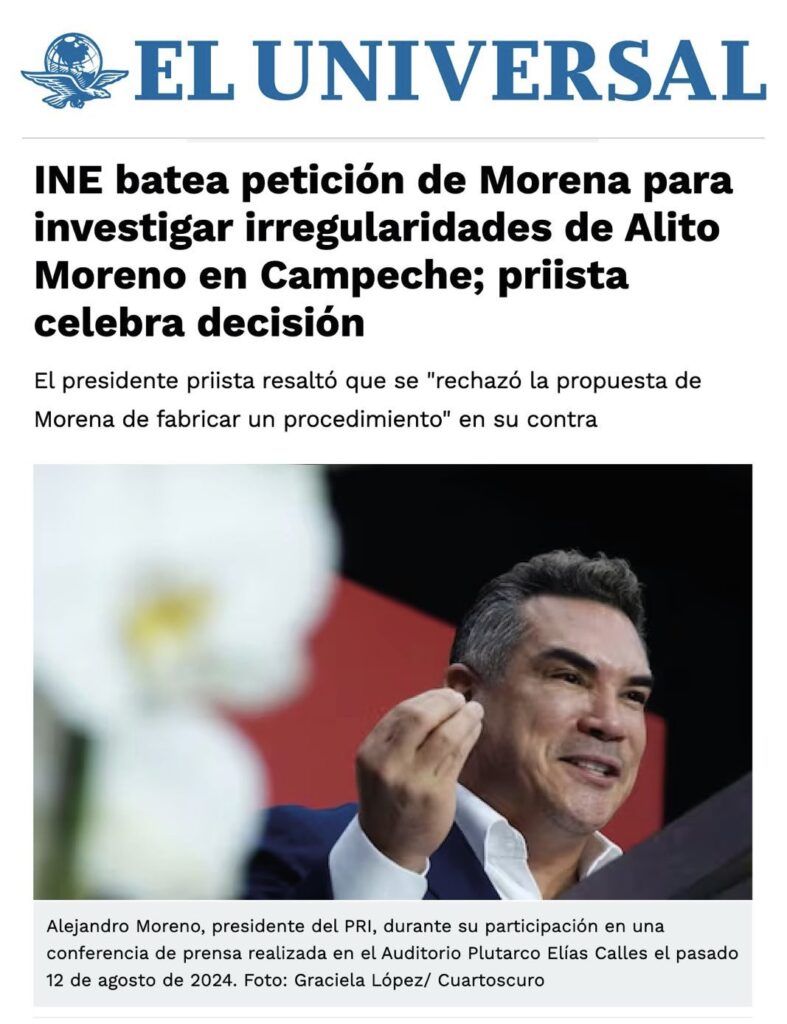 Alito critica a El Universal