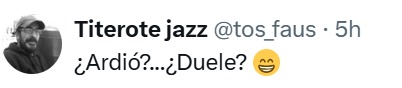 Le ardió