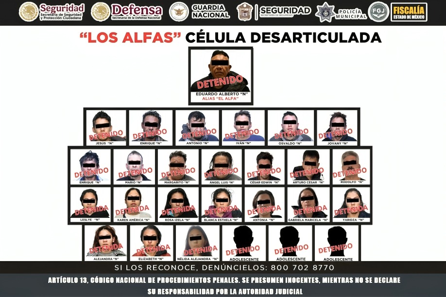 Autoridades desarticulan a grupo Los Alfas