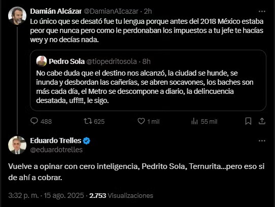 Damian Alcazar y Lalo Telles estallan contra Pedro Sola