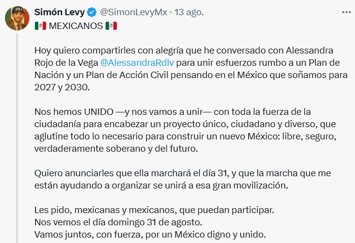 Eduardo Verástegui se lanza contra Simón Levy y Alessandra Rojo