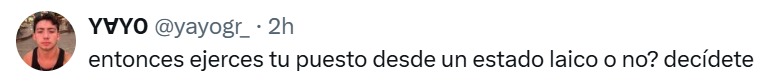 Estado laico o no