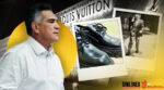 Exhiben costosos zapatos Louis Vuitton de Alito Moreno