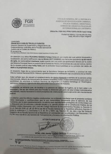 FGR vs Simón Levy
